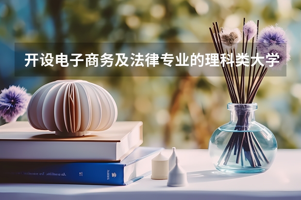 开设电子商务及法律专业的理科类大学有几所