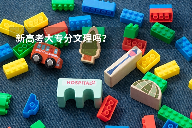 新高考大专分文理吗？