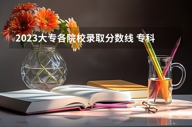 2023大专各院校录取分数线 专科学校录取分数线2023