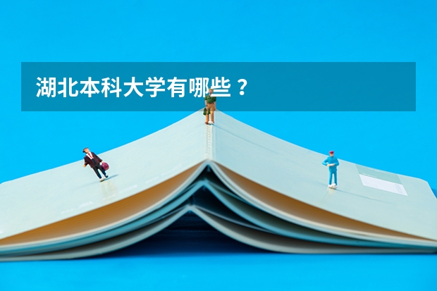 湖北本科大学有哪些 ？