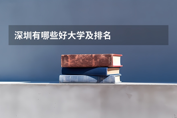深圳有哪些好大学及排名