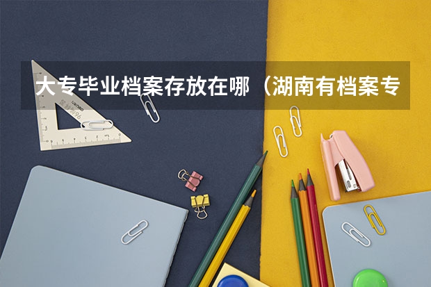 大专毕业档案存放在哪（湖南有档案专业的大专学校）
