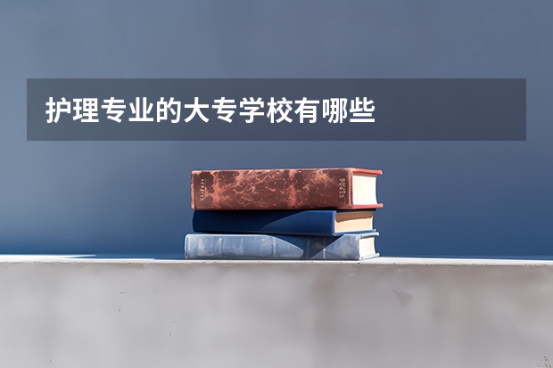 护理专业的大专学校有哪些