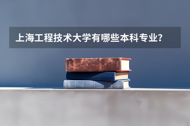 上海工程技术大学有哪些本科专业？