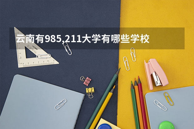 云南有985,211大学有哪些学校