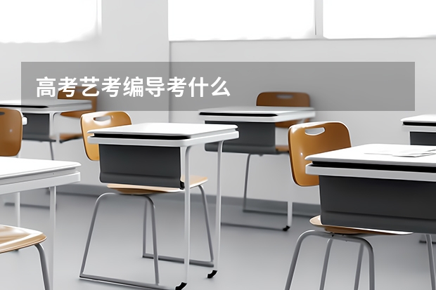 高考艺考编导考什么
