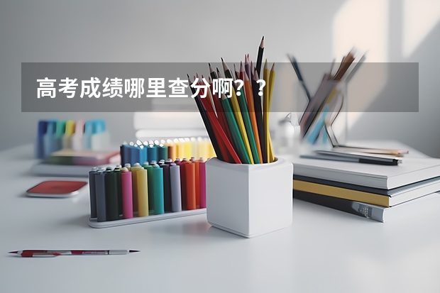 高考成绩哪里查分啊？？