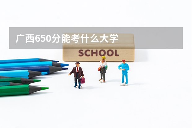 广西650分能考什么大学