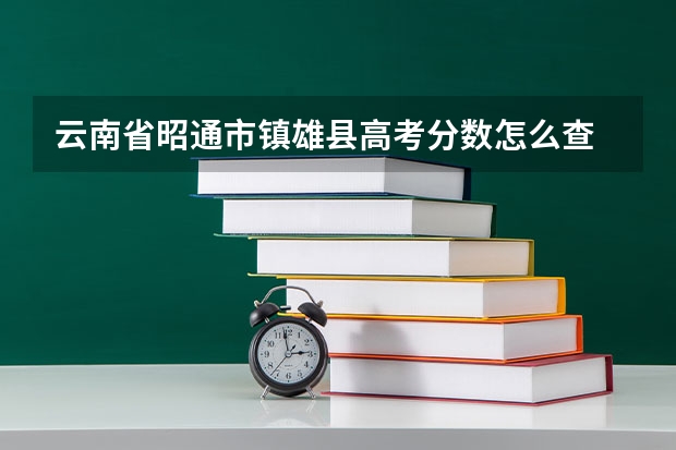 云南省昭通市镇雄县高考分数怎么查