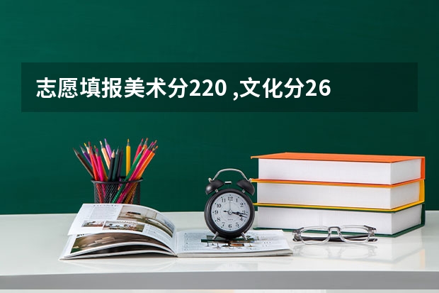 志愿填报美术分220 ,文化分263,能报哪个学校？