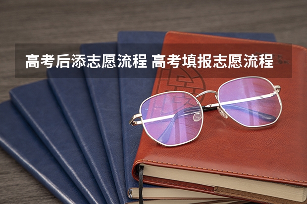 高考后添志愿流程 高考填报志愿流程图解