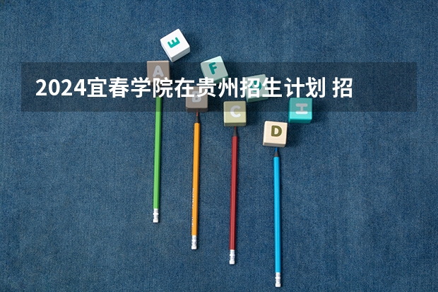 2024宜春学院在贵州招生计划 招多少人