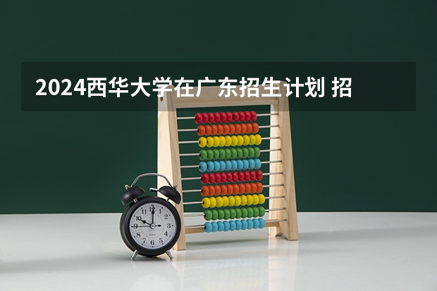 2024西华大学在广东招生计划 招多少人