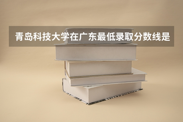 青岛科技大学在广东最低录取分数线是多少（2024高考参考）