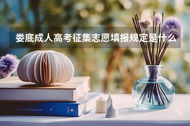 娄底成人高考征集志愿填报规定是什么？