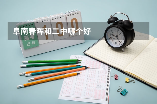 阜南春晖和二中哪个好