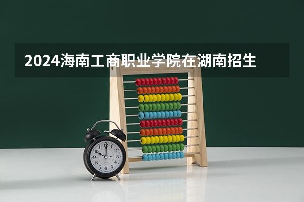 2024海南工商职业学院在湖南招生计划 招多少人