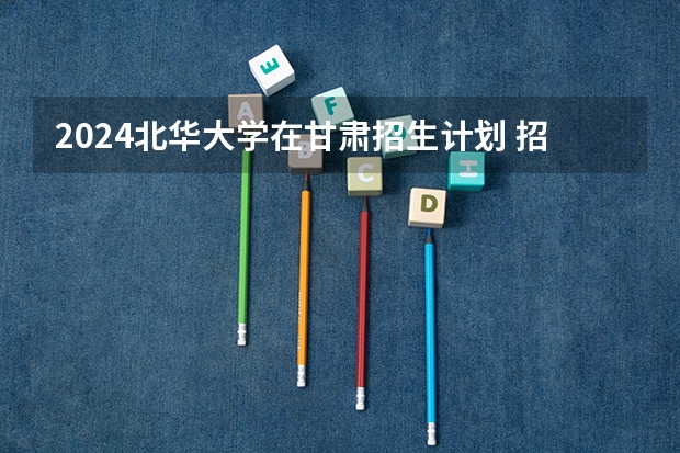 2024北华大学在甘肃招生计划 招多少人