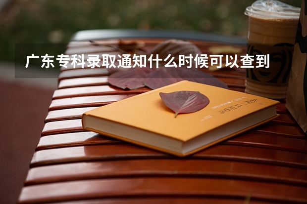 广东专科录取通知什么时候可以查到