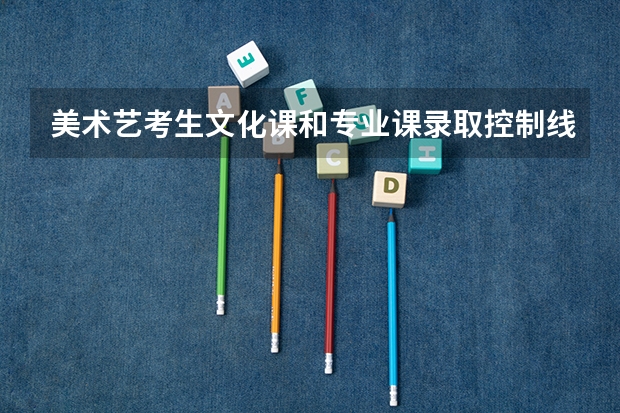 美术艺考生文化课和专业课录取控制线是多少?