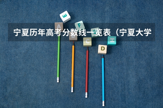宁夏历年高考分数线一览表（宁夏大学二批录取线）
