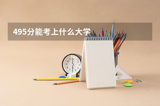 495分能考上什么大学