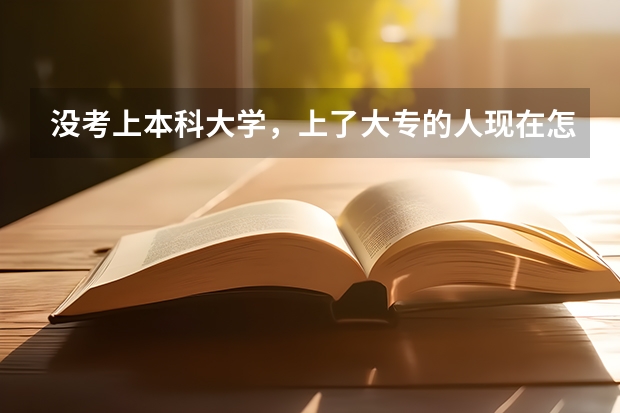 没考上本科大学，上了大专的人现在怎么样？