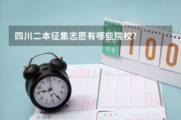 四川二本征集志愿有哪些院校？