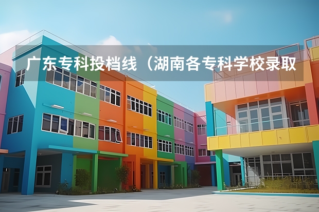 广东专科投档线（湖南各专科学校录取分数线2023）