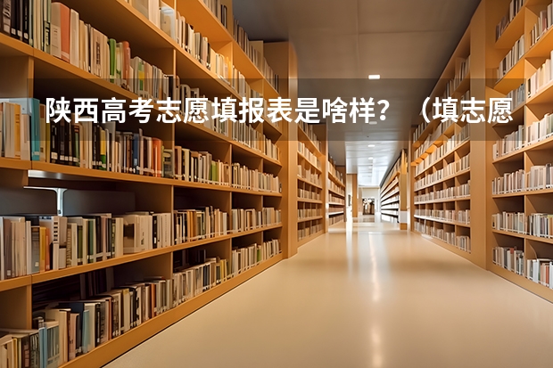 陕西高考志愿填报表是啥样？（填志愿第一阶段与第二阶段的区别）