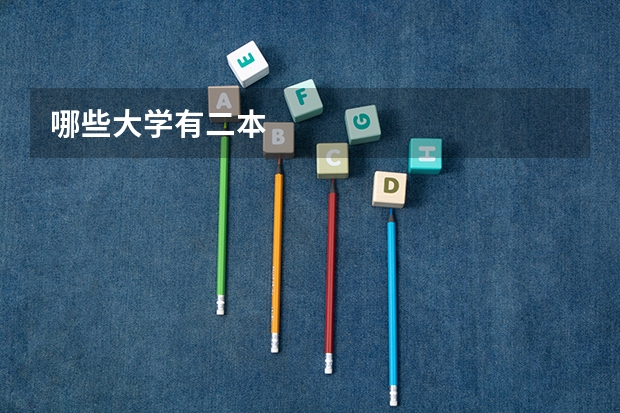 哪些大学有二本