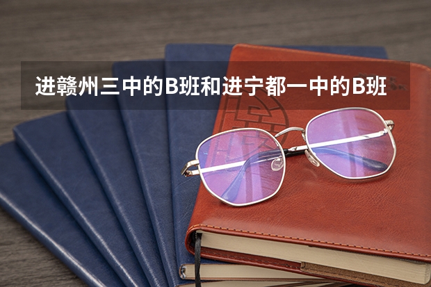 进赣州三中的B班和进宁都一中的B班，哪个更好？ 赣三中和宁都一中的高考一，二本升学率 哪个更好？