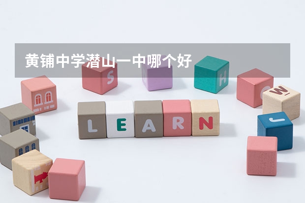 黄铺中学潜山一中哪个好