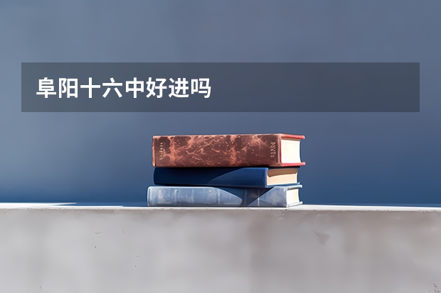 阜阳十六中好进吗
