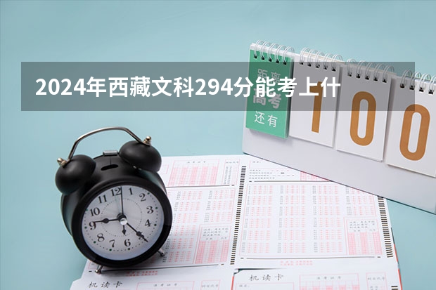 2024年西藏文科294分能考上什么大学？