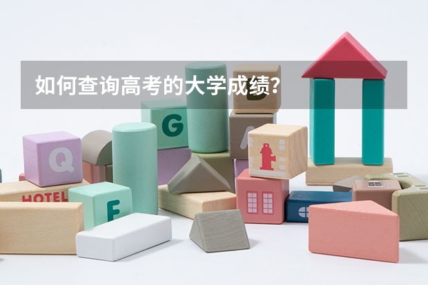 如何查询高考的大学成绩？