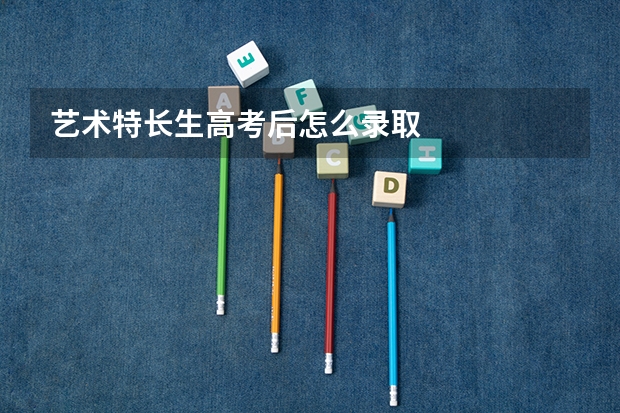 艺术特长生高考后怎么录取