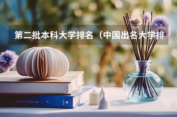 第二批本科大学排名（中国出名大学排名）