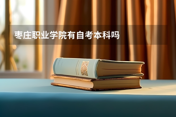 枣庄职业学院有自考本科吗