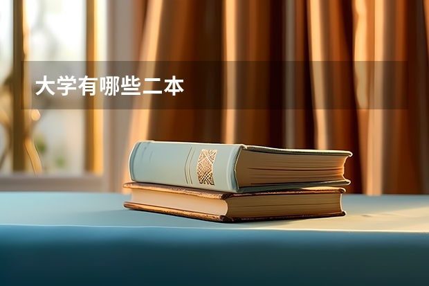 大学有哪些二本