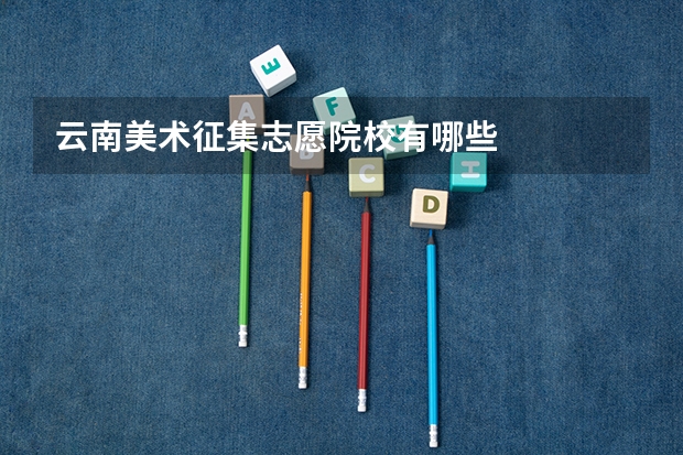 云南美术征集志愿院校有哪些