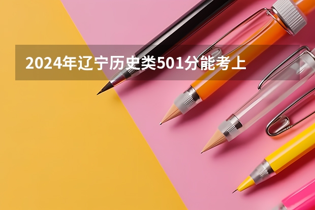 2024年辽宁历史类501分能考上什么大学？