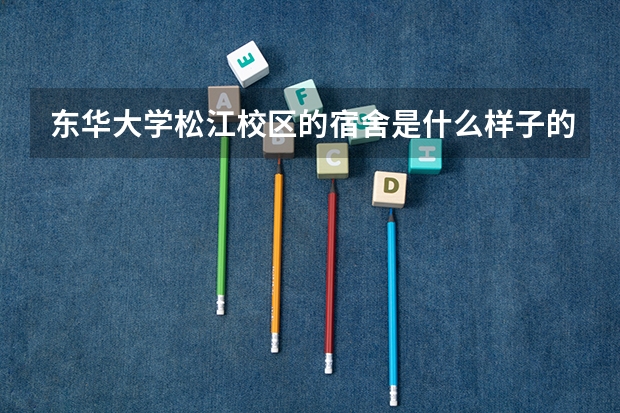 东华大学松江校区的宿舍是什么样子的