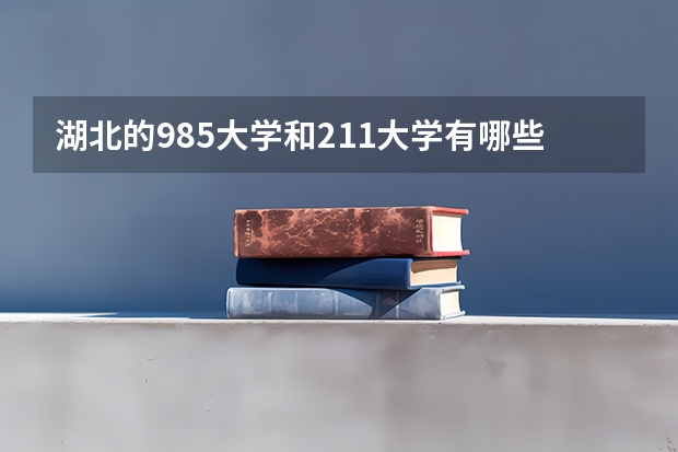 湖北的985大学和211大学有哪些