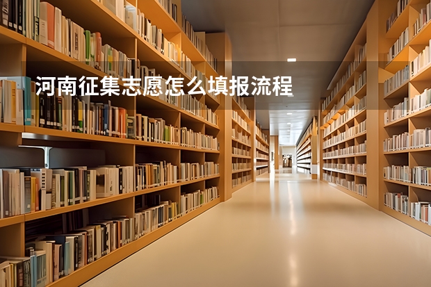河南征集志愿怎么填报流程