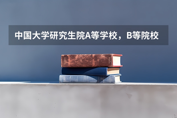 中国大学研究生院A等学校，B等院校是什么意思？