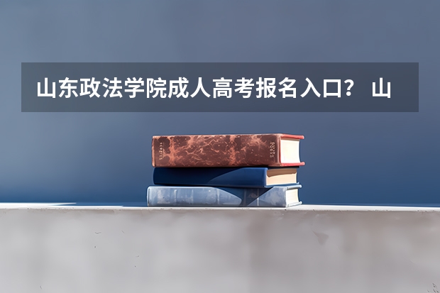 山东政法学院成人高考报名入口？ 山东夏季高考报名时间