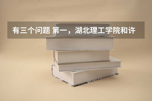 有三个问题 第一，湖北理工学院和许昌学院哪个好 第二，湖北理工学院美术系哪个专业好 第三，在大学里
