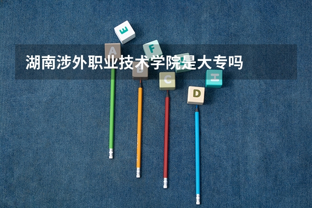 湖南涉外职业技术学院是大专吗