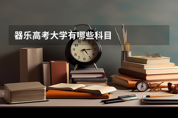 器乐高考大学有哪些科目